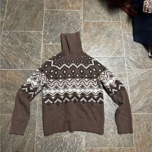 Brown Patterned Women’s  Sweater